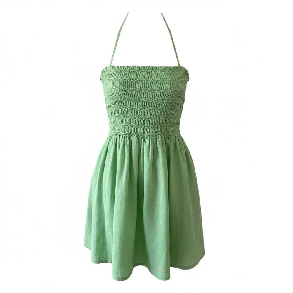 VTG Inc International‎ Concepts Green Tube Tank Top Halter Boho Y2K NWT Sz 8